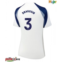 Camiseta Tottenham Hotspur Radu Dragusin #3 Primera Equipación para mujer 2025-26 manga corta